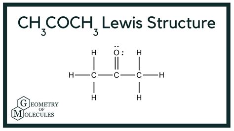 Ch3coch3 Lewis Structure How To Draw The Lewis Structure For Ch3coch3 Acetone Youtube
