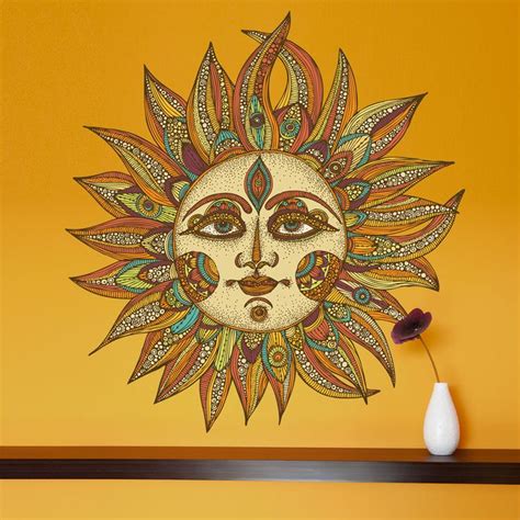 Celestial Sun Art Wall Sticker Decal Helios By Valentina Harper Sun