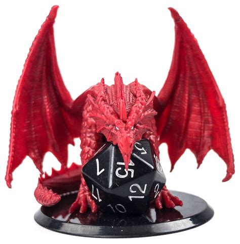 Dungeons And Dragons Limited Edition Red Dragon Die Keeper Figure With
