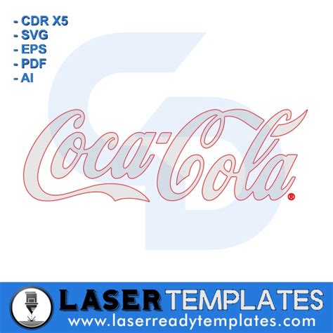 Coca Cola Logo Template Laser Ready Templates