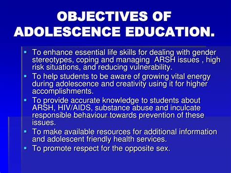 Ppt Adolescence Education Programme Powerpoint