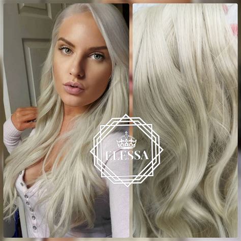 long curly platinum light blonde 88 color extension one piece clip in extension synthetic