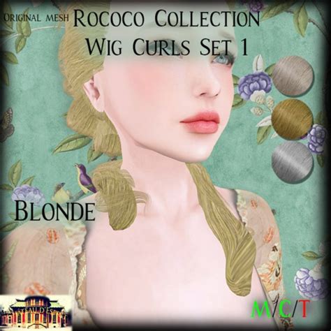 Second Life Marketplace ~cde~ Rococo Wig Curls Set 1 Blonde