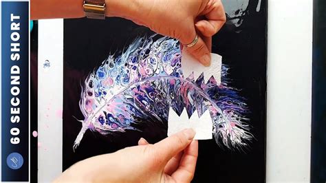 Stunning Acrylic Swipe Purple Feather Ab Creative Tutorial Shorts
