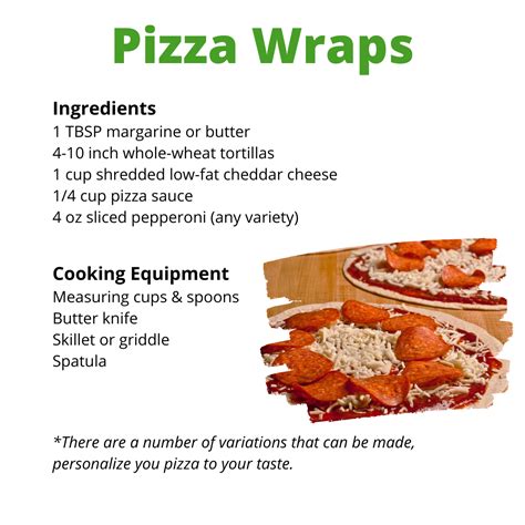 Pizza Wraps Pizza Wraps How To Make Pizza Pizza Ingredients