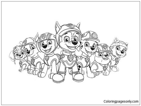 paw patrol  coloring page  coloring pages