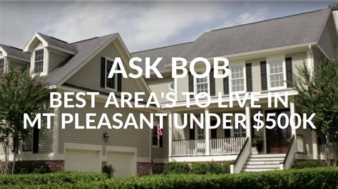 Best Areas to Live in Mt Pleasant SC Under $500k - "Ask Bob" - YouTube