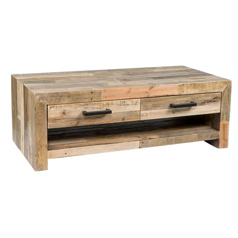 Shop Oscar Reclaimed Wood Coffee Table By Kosas Home Free Shipping