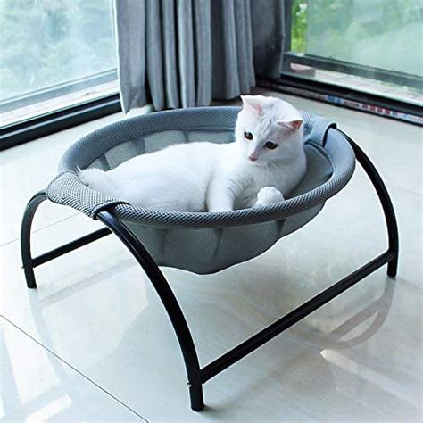 (cats or ferrets will not be measuring these dimensions!!) the measurements can be adjusted; JUNSPOW Cat Bed Dog Bed Pet Hammock Bed Free-Standing Cat Sleeping Cat Bed Cat Supplies Pet ...