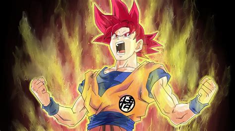 How To Draw Goku Super Saiyan God Red Step By Step Como Dibujar A
