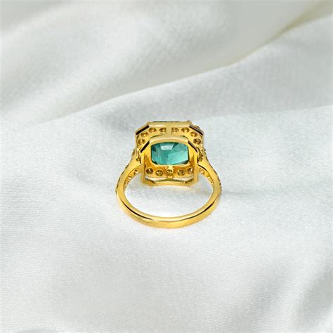 Sale Gia 18k 345 Ct Rarest No Oiled Emerald Art Deco Style
