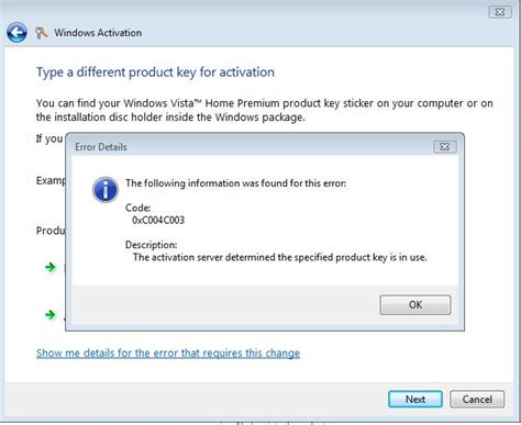 Help Activision Code For Windows Vista Cant Be Activated Microsoft