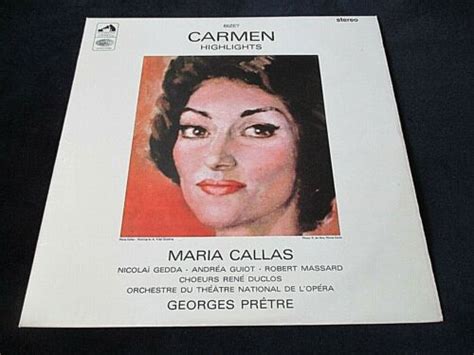 Bizet Carmen Highlights With Insert Maria Callas Emi Asd 2282 1964 Ex