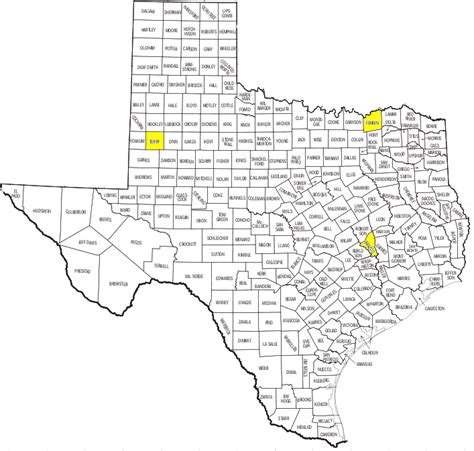 Large Map Of Texas Counties Atlanta Georgia Map