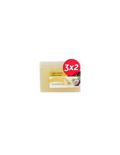 Pack 3x2 Jabon De Glicerina Con Coco 120 Gramos Artesania