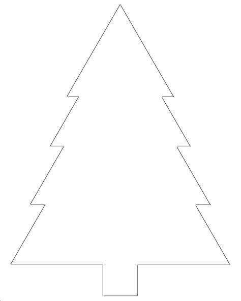 Free Printable Christmas Tree Templates Christmas Tree Template