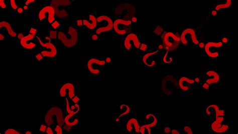 Red Question Marks With Black Background