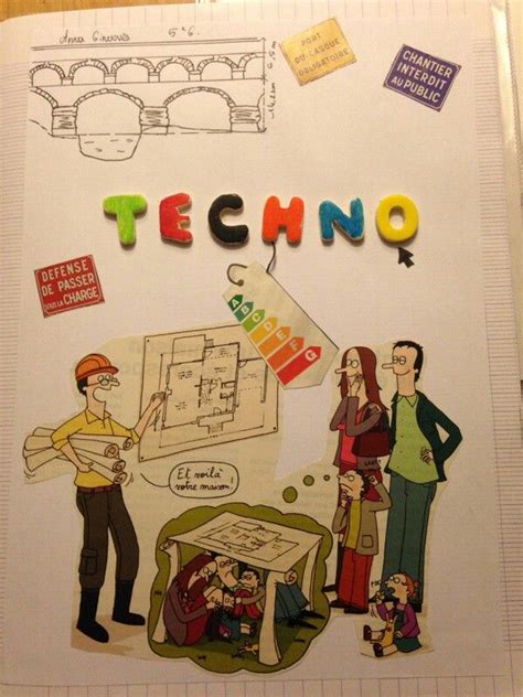 Page de garde technologie | Technologie college, Cahier de musique