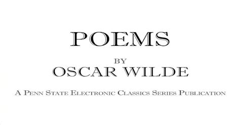 Pdf Oscar Wilde Poems Dokumentips