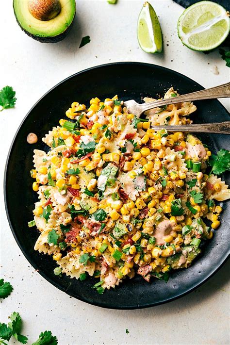 Elote is dish comprised of cooked sweet corn slathered in a spicy mixture of mayonnaise, crema, and chili powder. A delicious MEXICAN STREET CORN Pasta salad with tons of ...