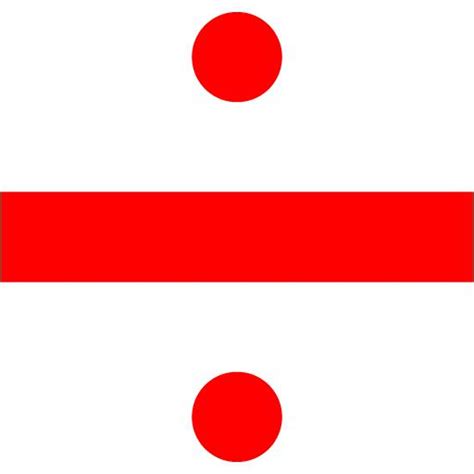 Red Divide Sign Icon Free Red Math Icons