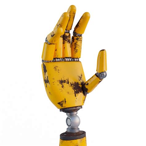 Robot Hand 3d Model 6 Obj Fbx Dae Blend Unknown Free3d