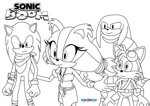 Dibujos de Sonic Boom Para Colorear Páginas Para Imprimir Gratis