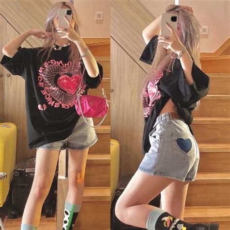 💰köp Billigt Online Harajuku Letter Printed T Shirts Women Oversize Korean Streetwear Hiphop