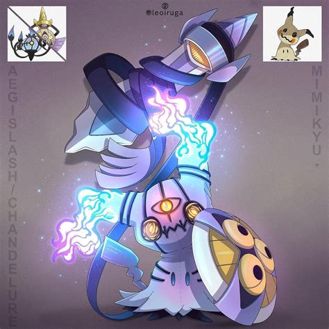 Mimaegelure Mimikyu X Aegislash X Chandelure Pokéfusion Pokémon