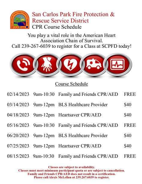 Cpr Classes San Carlos Park Fire Protection And Rescue Service District