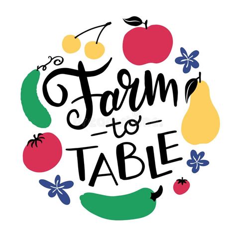 Farm To Table Poster Stock Illustrations 47 Farm To Table Poster