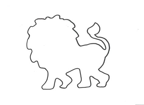 Lion Template Crafts Pinterest Lions Animal Templates And Sunday