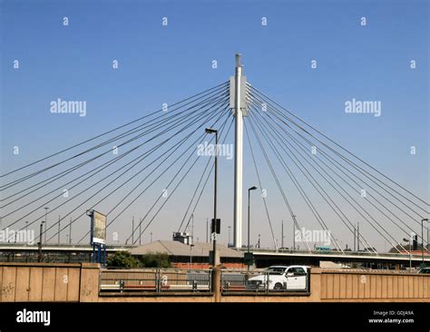 Nelson Mandela Bridge Johannesburg Gauteng South Africa Stock Photo