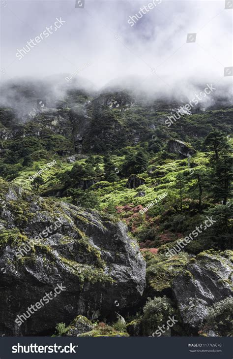 Tawang Arunachal Pradesh India View Of The High Mountain Valleys