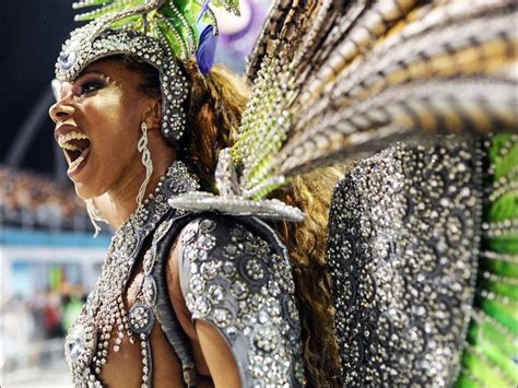 A Reveler Of Mocidade Alegre Samba School Performs During The Second