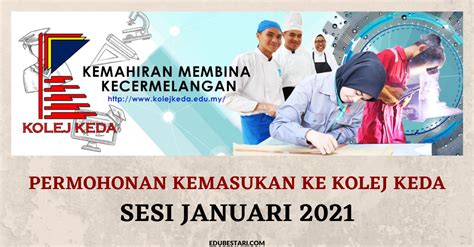 See more of pksk 2021 pentaksiran kemasukan sekolah khusus on facebook. Permohonan Kemasukan Ke Kolej Keda Sesi Januari 2021 Buat ...