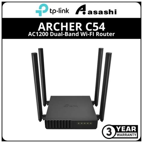 Tp Link Archer C54 Ac1200 Dual Band Wi Fi Router Archer C54 Asashi