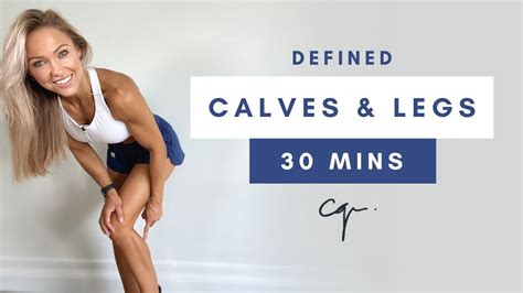 Min DEFINED CALVES LEG WORKOUT At Home Bodyweight Only Caroline Girvan
