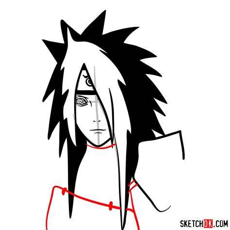 How To Draw The Face Of Madara Uchiha Naruto Sketchok Easy Drawing 724