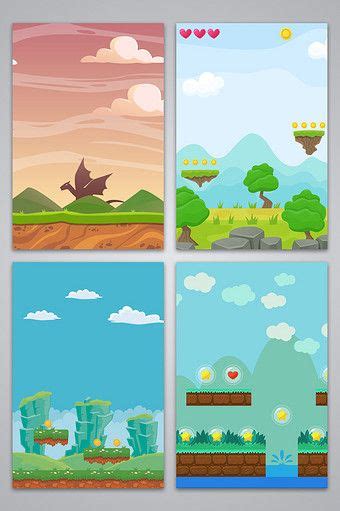 Fantasy Cartoon Game Background Map Backgrounds Psd Free Download