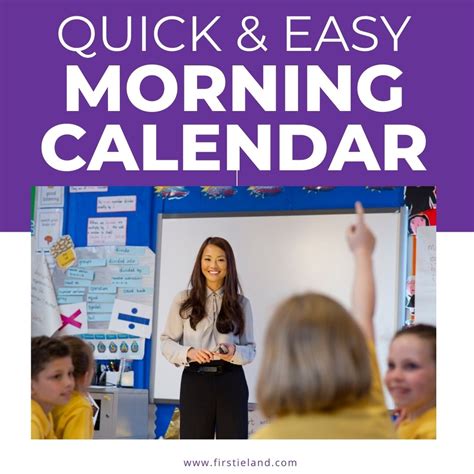 Easy Morning Calendar Routine That Gives Big Results Firstieland