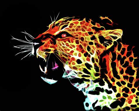 Amur Leopard Digital Art By Alexey Bazhan