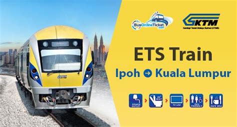 Booking cheap train tickets in advance with trainline can save you. Ipoh to Kuala Lumpur ETS & KTM from RM 20.00 ...