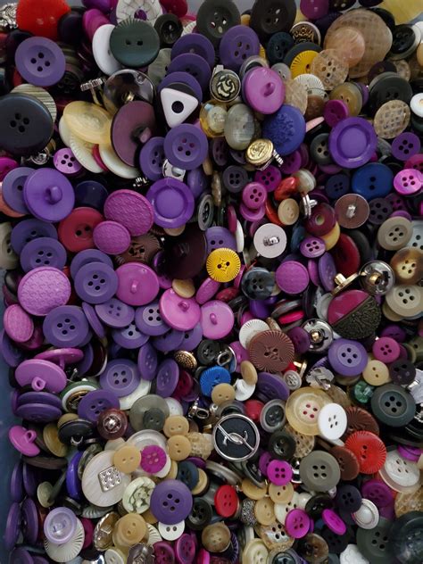 300 Colored Buttons Colorful Buttons Mixed Size Button Etsy