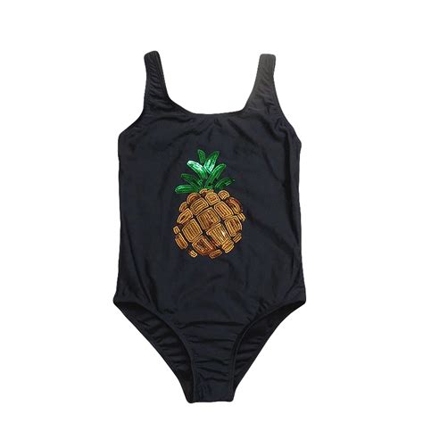 2019 Girls Swimwear One Piece Children Swimsuits Pineapple Girls