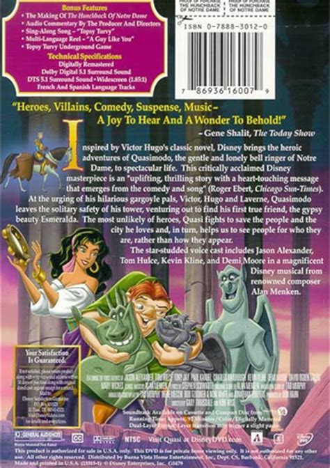 Hunchback Of Notre Dame The Dvd 1996 Dvd Empire