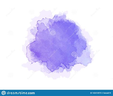 Color Blue Abstract Watercolor Splash Digital Art Painting Stock