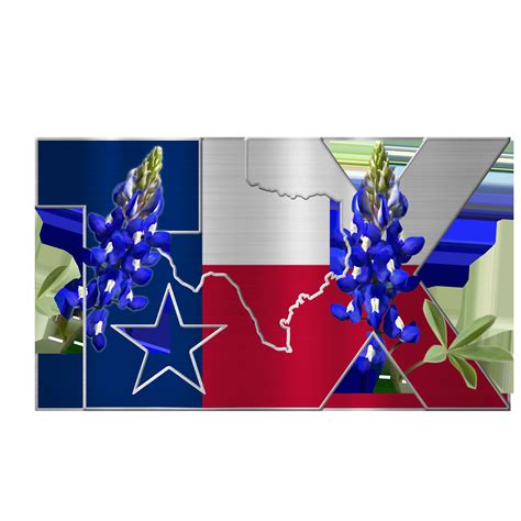 Texas Metal Sign Bluebonnet Hanging Metal Sign Texas Home Etsy