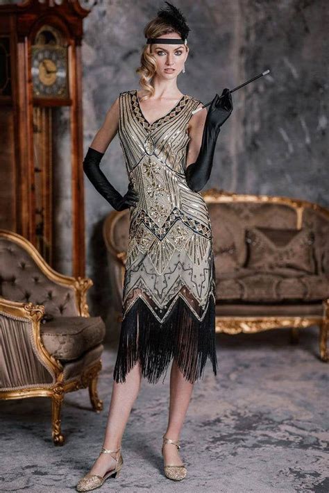 flapper gatsby ann dress prom fringe dress 1920s vintage inspired great gatsby art deco