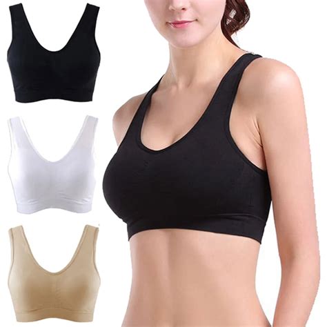 New Womens Seamless Underwear Thin Section No Rims Sports Bra Vest Large Size Lingerie Sports